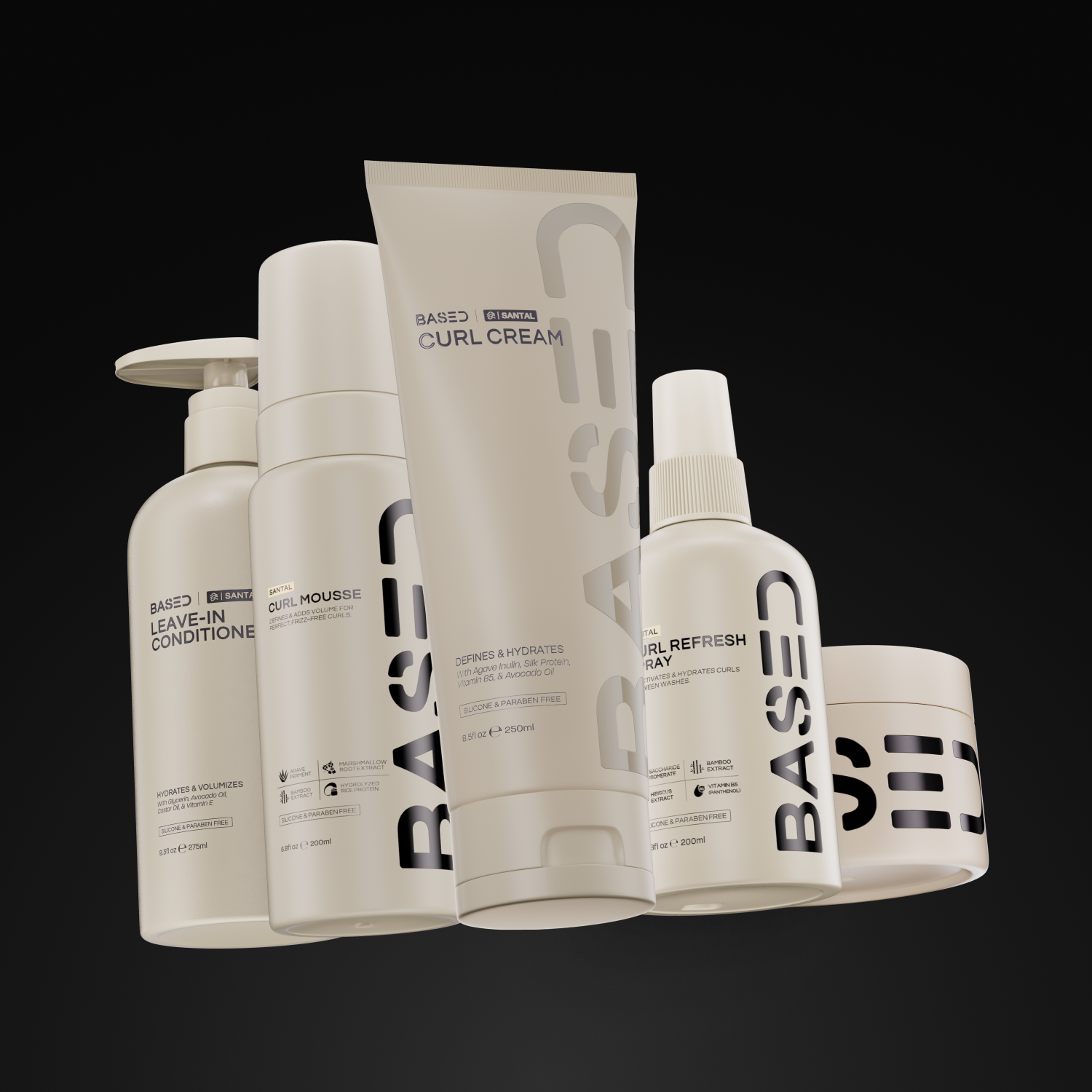 Based Bodyworks Leave-In Conditioner - Complete Curly Kit