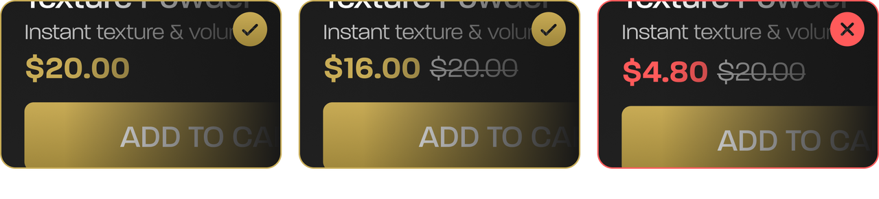 Example of suspiciously low prices on an unauthorized site